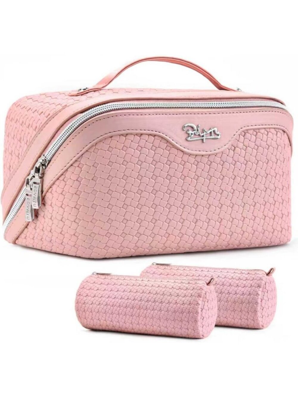Travel Makeup Bag Set for Women - 3 Pcs Cosmetic Organizer, Stylish & Functional